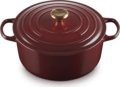 Le Creuset Signature kerek öntöttvas sütő-főzőedény, 28cm, 6,7 l, rhone