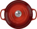 Le Creuset Signature kerek öntöttvas sütő-főzőedény, 24cm, 4,2 l, cseresznyepiros
