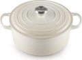 Le Creuset Signature kerek öntöttvas sütő-főzőedény, 26cm, 5,3 l, habcsók