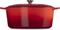 Le Creuset Signature ovális öntöttvas sütő-főzőedény, 40cm, 13,9 l, cseresznyepiros