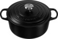 Le Creuset Signature kerek öntöttvas sütő-főzőedény, 26cm, 5,3 l, fekete