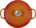 Le Creuset Signature kerek öntöttvas sütő-főzőedény, 20cm, 2,4 l, vulkán