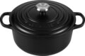 Le Creuset Signature kerek öntöttvas sütő-főzőedény, 20cm, 2,4 l, fekete