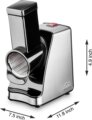 Solis Slice & More 8401 elektromos reszelő és aprító, 350W, Ezüst-Fekete